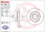 2X Genuine Brembo 280mm Rear Solid Brake Discs 08.7288.11 – VW Transporter T4 - Image 2