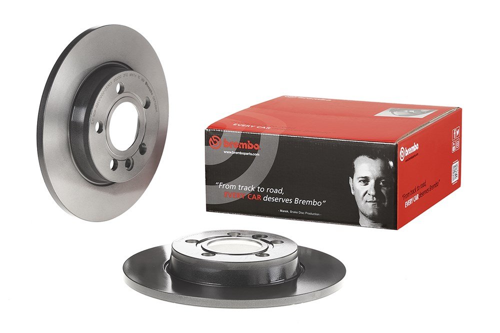 08.7288.11.jpg 2X Genuine Brembo 280mm Rear Solid Brake Discs 08.7288.11 – VW Transporter T4 - Image 1