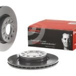 2X Genuine Brembo 280mm Vented Front Brake Discs – A3 Q2 Golf Scirocco Leon