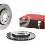 2X Brembo 256mm Rear Vented Brake Discs 09.A652.11 – S3 TT VRS GTI – 8L0615601