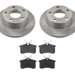 Rear Brake Discs & Pads Kit 244mm – Audi A6 C5 – VW Passat B5 – Skoda Superb