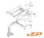 1.8T Oil Breather Vent Hose 150 180 BHP A3 TT Golf Bora Leon Octavia 06A103221BK - Image 3