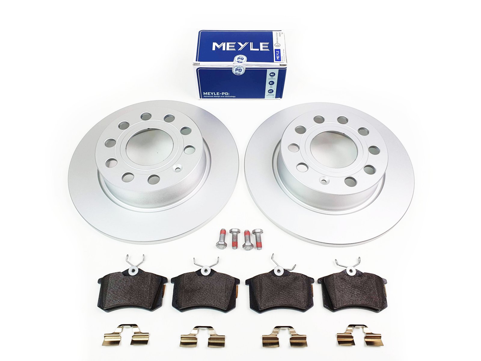 20210920_093311-1.jpg Meyle PD Rear Brake Discs & Pads Set 253mm x 10mm – VW Golf Jetta Scirocco - Image 1