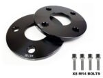 10mm Alloy wheel spacers 4X100 56.1 CB + Extended M14 Bolts Mini R55 R56 R57