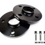 15mm Alloy wheel spacers 4X100 56.1 CB + Extended M12 Bolts Mini R50 R52 R53