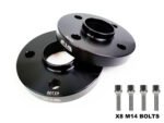 20mm Alloy wheel spacers 4X100 56.1 CB + Extended M14 Bolts Mini R55 R56 R57