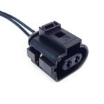 Rear Electric Parking Brake Motor Plug Connector Wiring Loom VW Audi 6X0973722G