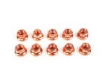 10 X Copper Collar Exhaust Manifold Nuts – M8X1.25 Audi VW Seat Skoda N90894601