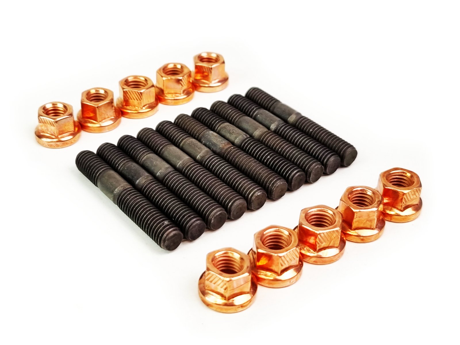 20220825_120514-1.jpg 10 x Exhaust Manifold Bolt Studs & Collar Nuts – VW Audi Seat Skoda – N90188902 - Image 1