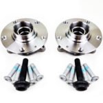 Audi A6 Front Wheel Hub Flange ABS Ring & Bearings – Meyle – 4F0498625B 2X