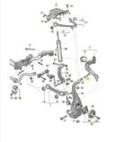 1X Upper Control Arm Fixing Bolt Kit – Audi A4 A5 A6 Q5 M10 x 110mm – N10491802 - Image 2