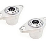 Rear Suspension Shock Absorber Top Mounts Pair VW Passat Skoda Superb 3B0513353