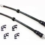 2X Front Brake Hose Lines & Clips Left Right Audi A4 B6 B7 Seat Exeo 8E0611707D