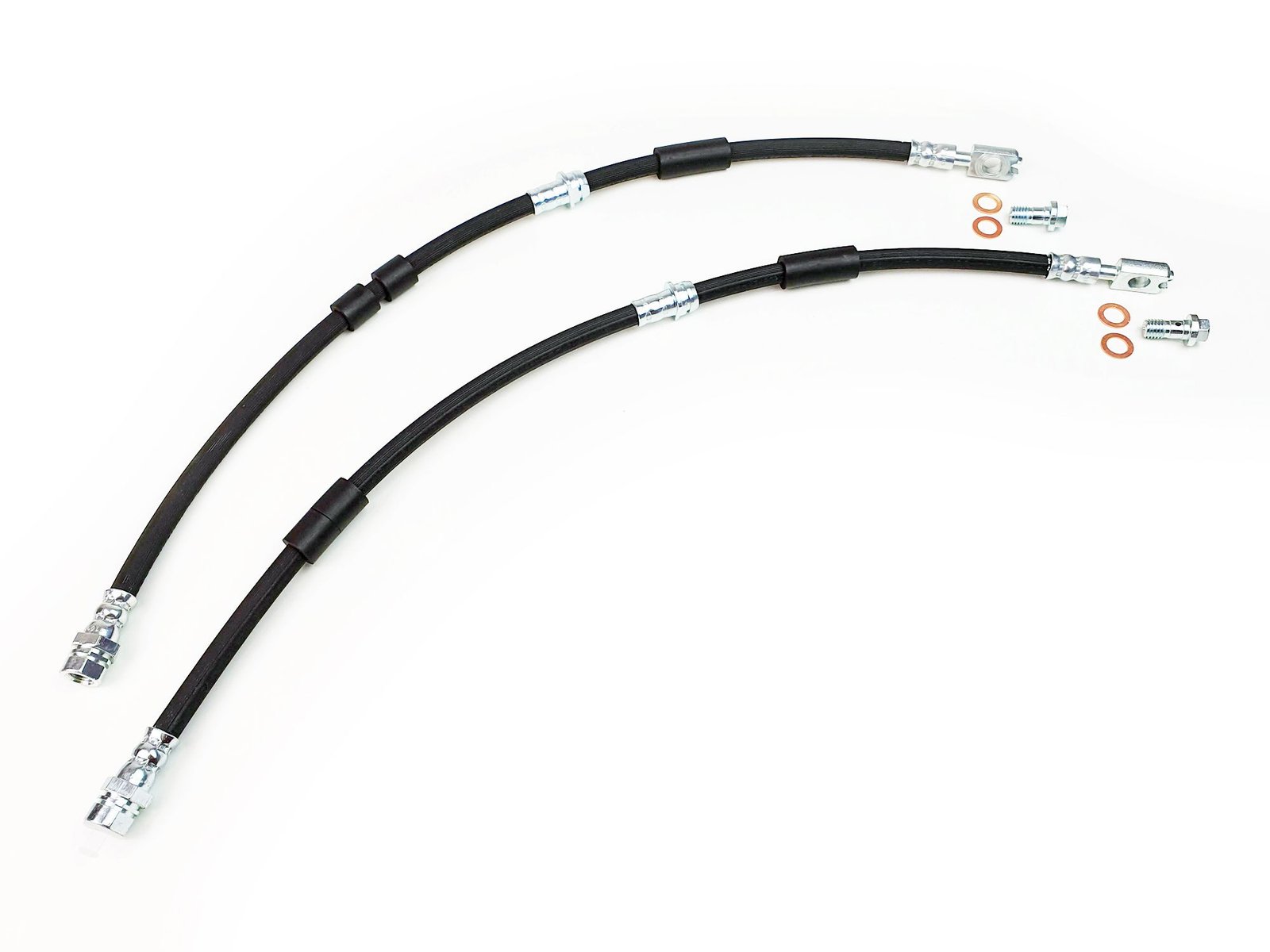 2x-front-brake-hoses-lines-pair-a3-golf-bora-leon-octavia-1j0611701m-4wd-6900-p.jpg 2X Front Brake Hoses Lines Pair – A3 Golf Bora Leon Octavia 1J0611701M 4WD - Image 1