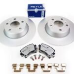2X Meyle PD Rear Brake Discs & Pads Set Pair 286mm X 12mm Solid – Audi TT MK2 8J