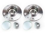 2X Meyle Rear Wheel Hub Flange ABS Ring & Bearing VW Golf Beetle Bora 1J0598477