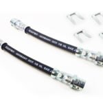 2X Rear Brake Hose Lines & Clips Left Right VW Beetle Bora Golf Polo 6Q0611775B