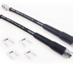 2X Rear Brake Hose Lines Left / Right & Clips A3 Golf Passat Jetta Octavia Leon