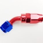 45 Degree Braided Hose End Fast Flow Fitting JIC AN-6 AN-8 AN-10 / AN6 AN8 AN10