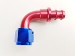 90 Degree Push On Barb Hose End Fast Flow Fuel Fitting JIC AN-6 AN-8 AN-10