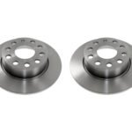 2X Febi Bilstein Rear Brake Discs 255 X 10mm – Audi VW Seat Skoda 1K0615601K