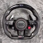 Custom R8-Style Carbon Fiber LED & Leather Steering Wheels - Audi A3, A4, A5, A6, S3, S4, S6, RS3, RS6
