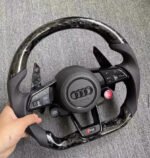 Custom R8-Style Carbon Fiber LED & Leather Steering Wheels - Audi A3, A4, A5, A6, S3, S4, S6, RS3, RS6 - Image 4
