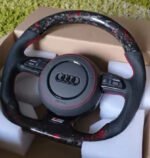 Custom R8-Style Carbon Fiber LED & Leather Steering Wheels - Audi A3, A4, A5, A6, S3, S4, S6, RS3, RS6 - Image 3