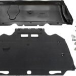 GXARTS Radiator Support Cover & Front Lower Engine Splash Guard Set with Mounting Clips (Compatible with Audi A6 C7 / A7 4G 2011-2018)