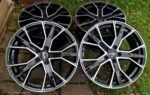 Complete Set of 4 R19 5x112 Alloy Wheels - Black with Machined Face Finish (Made in Germany, Excellent Condition) - Image 2