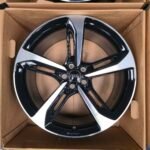 New Genuine Audi Sport 19-Inch 5-Spoke Alloy Wheel Set - Gloss Black with Diamond-Cut Machined Face - Image 3
