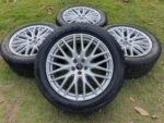 Set of 4 Original Audi R20 5x112 Alloy Wheels with Goodyear UltraGrip 8 Winter Tires 285/45R20 - Excellent Condition - Image 3