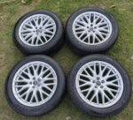 Set of 4 Original Audi R20 5x112 Alloy Wheels with Goodyear UltraGrip 8 Winter Tires 285/45R20 - Excellent Condition