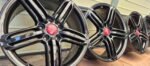 Authentic OEM 18-Inch Audi 5-Spoke Gloss Black Alloy Wheel Set - 7.5Jx18 ET52 5x112 with Center Cap Options - Image 4