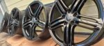 Authentic OEM 18-Inch Audi 5-Spoke Gloss Black Alloy Wheel Set - 7.5Jx18 ET52 5x112 with Center Cap Options - Image 2
