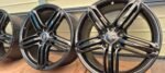 Authentic OEM 18-Inch Audi 5-Spoke Gloss Black Alloy Wheel Set - 7.5Jx18 ET52 5x112 with Center Cap Options - Image 3