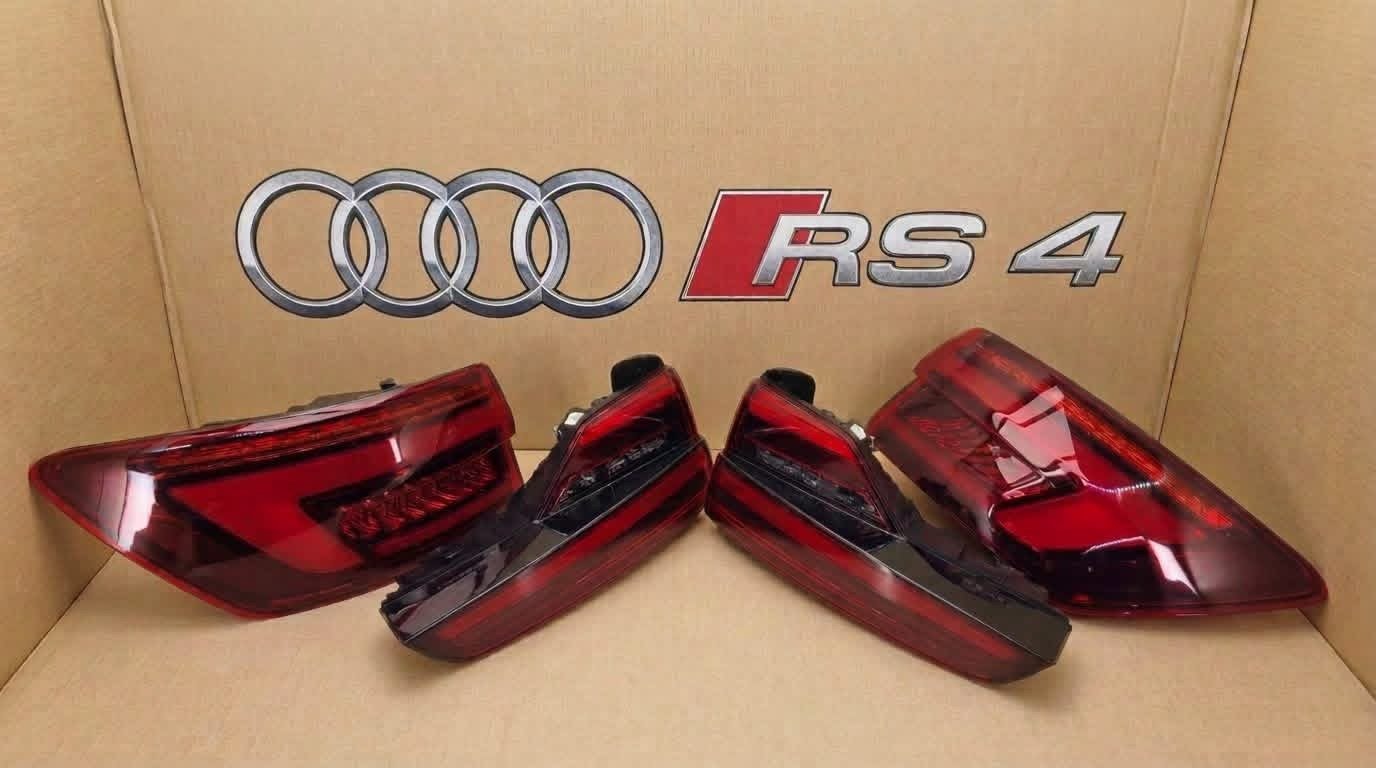 IMG_5469 OEM Complete LED Taillight Assembly Set (4-Piece) - Audi RS4 / A4 / S4 B9 - Image 1