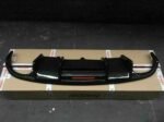 2009–2012 Audi A4 (B8 Pre-Facelift Non-S-Line) Carbon Fiber Rear Bumper Diffuser Lip with LED Brake Light