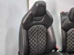 OEM Audi S7 (4G8) Complete Black Valcona Leather Interior Set – Diamond Stitched Sport Seats, Door Panels & Center Console (2013–2015) - Image 7