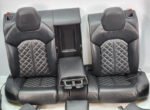 OEM Audi S7 (4G8) Complete Black Valcona Leather Interior Set – Diamond Stitched Sport Seats, Door Panels & Center Console (2013–2015) - Image 6
