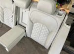 OEM Audi S6 C7 Complete Front & Rear Leather Seat Set – Lunar Silver Diamond Stitched Heated - Image 6