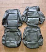 OEM Audi S2 / Coupe GT Complete Black Leather Interior Seat Upholstery Skin Set - Image 4