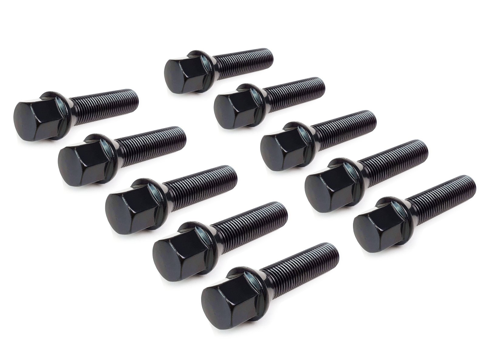 M14X1.5-Tapered-x10.jpg 10X Extended Wheel Nut Stud Bolts – M14 x 1.5 45mm Tapered / Cone Collar - Image 1