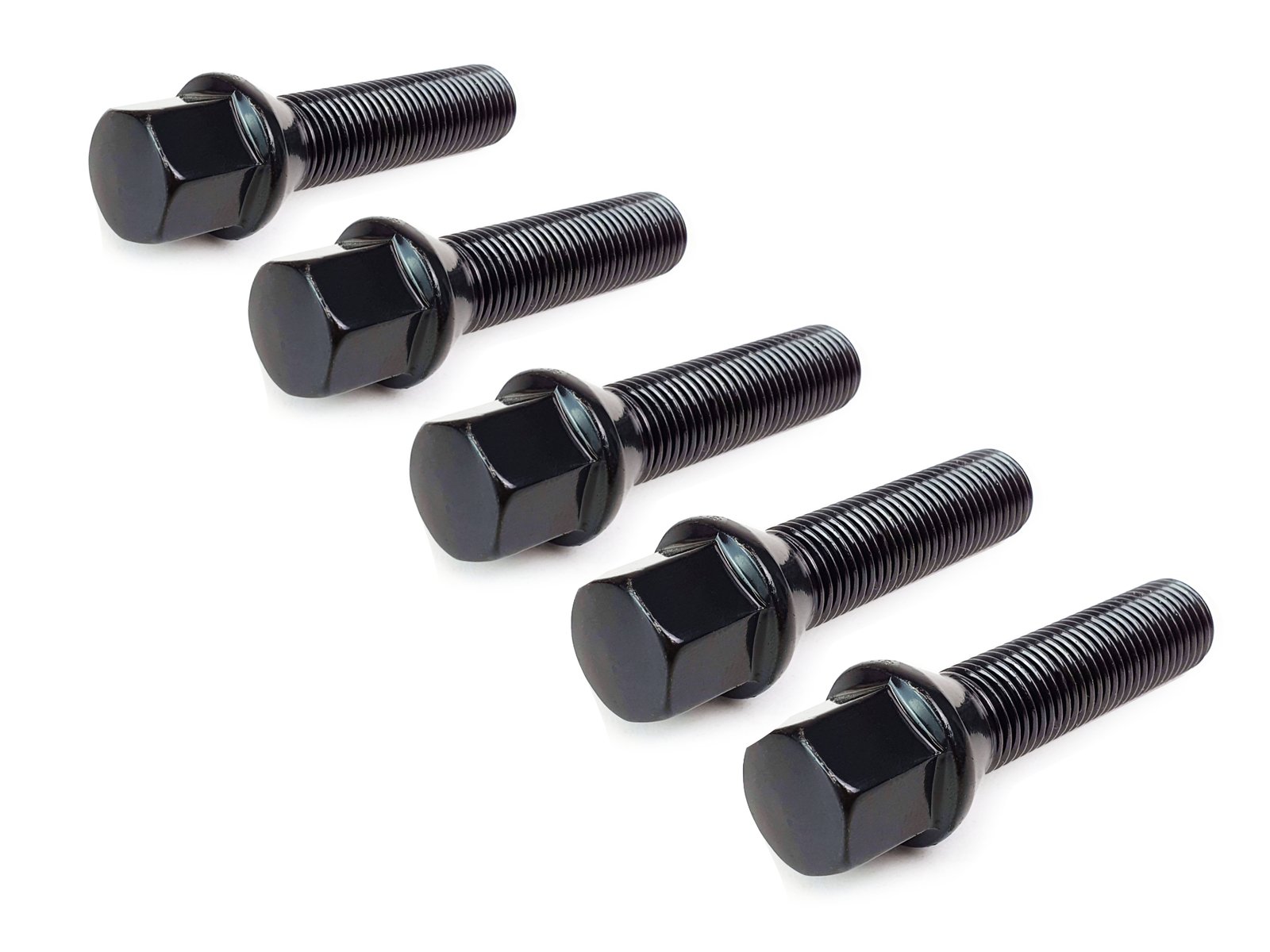 M14X1.5-Tapered-x5.jpg 5X Extended Wheel Nut Stud Bolts – M14 x 1.5 45mm Tapered / Cone Collar - Image 1