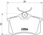 Genuine Brembo P85020 – Rear Brake Pad Set – VW Audi Seat Skoda – 1J0698451 - Image 2