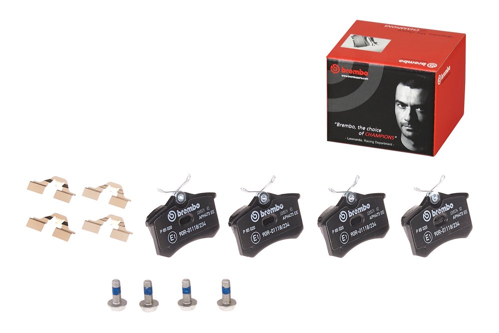 P85020.jpg Genuine Brembo P85020 – Rear Brake Pad Set – VW Audi Seat Skoda – 1J0698451 - Image 1