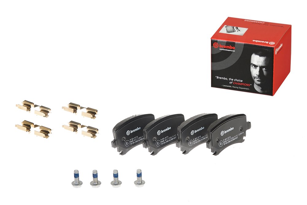 P85073.jpg Genuine Brembo P85073 – Rear Brake Pad Set – VW Audi Seat Skoda – 1K0698451 - Image 1