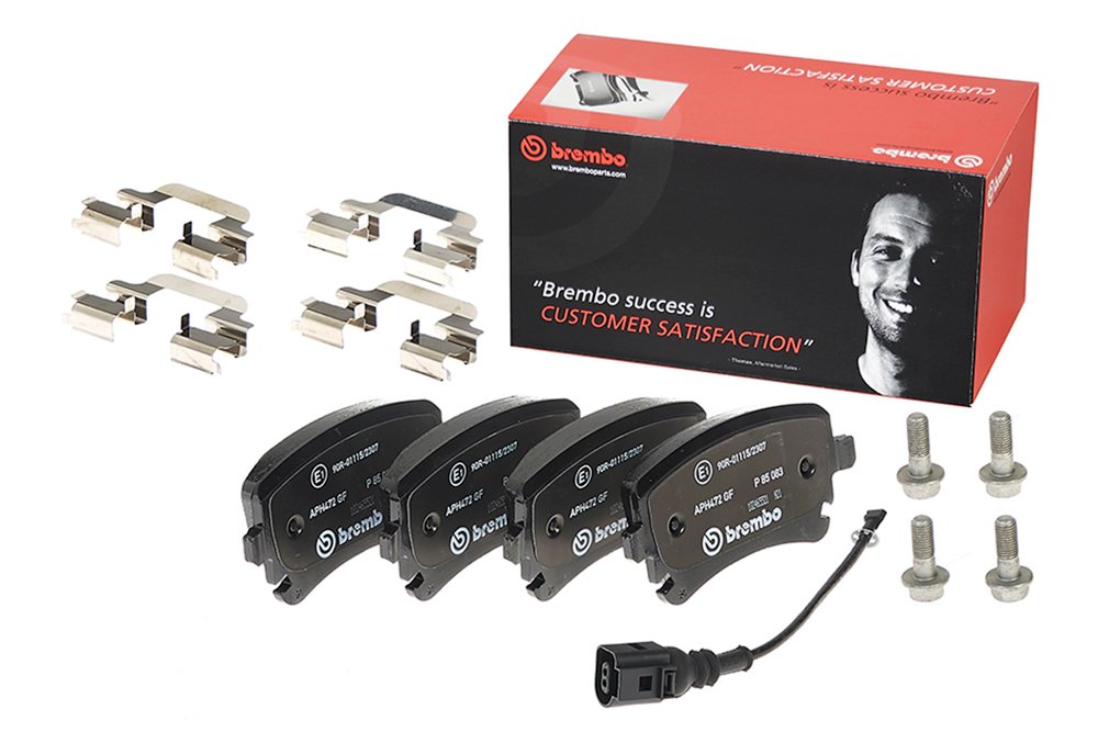 P85083.jpg Brembo Rear Brake Pad Set For 294mm Discs P85083 – Transporter T5 T6 – 7E0698451 - Image 1