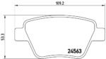 Genuine Brembo P85114 – Rear Brake Pad Set – VW Audi Seat Skoda – 5K0698451 - Image 2