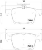 Genuine Brembo Rear Brake Pad Set for 272mm discs VW Audi Seat Skoda P85125 - Image 2